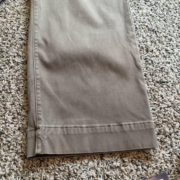 Spanx Twill Wide Leg Crop Pull on High Waist Casual Trouser Pants Womens Large - Picture 14 of 15